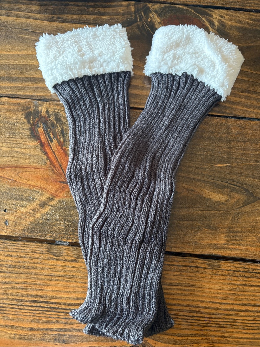 Cozy Gray Leg Warmers